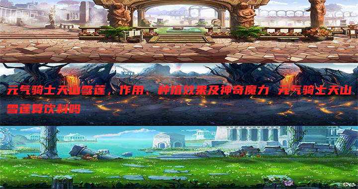 元气骑士天山雪莲,作用、种植效果及神奇魔力 元气骑士天山雪莲算饮料吗