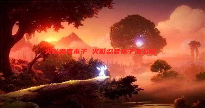 火影忍者本子 火影忍者本子怎么取