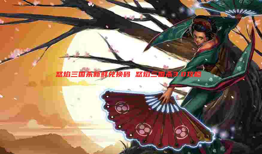 怒焰三国杀新鲜兑换码 怒焰三国杀3.0攻略