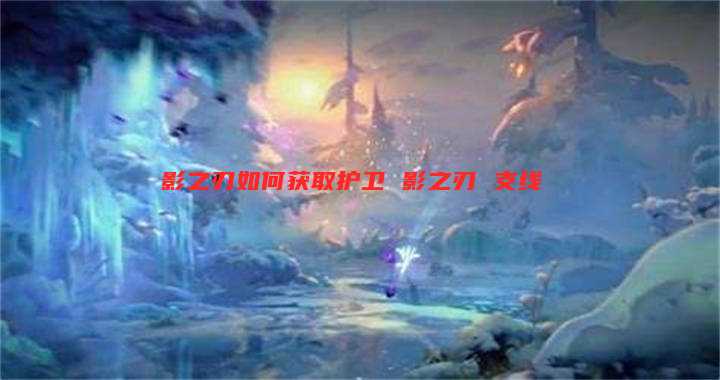 影之刃如何获取护卫 影之刃 支线