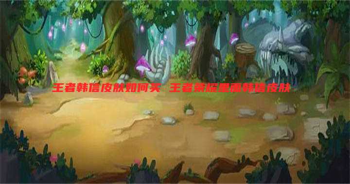 王者韩信皮肤如何买 王者荣耀里面韩信皮肤